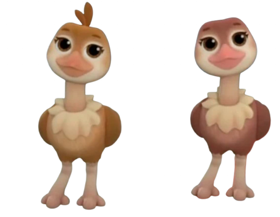 Bild von Baby ostriches